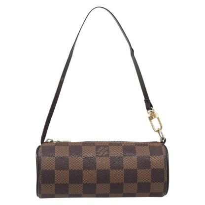 Louis Vuitton Papillon Pochette Damier, Brown, Canvas, Clutch