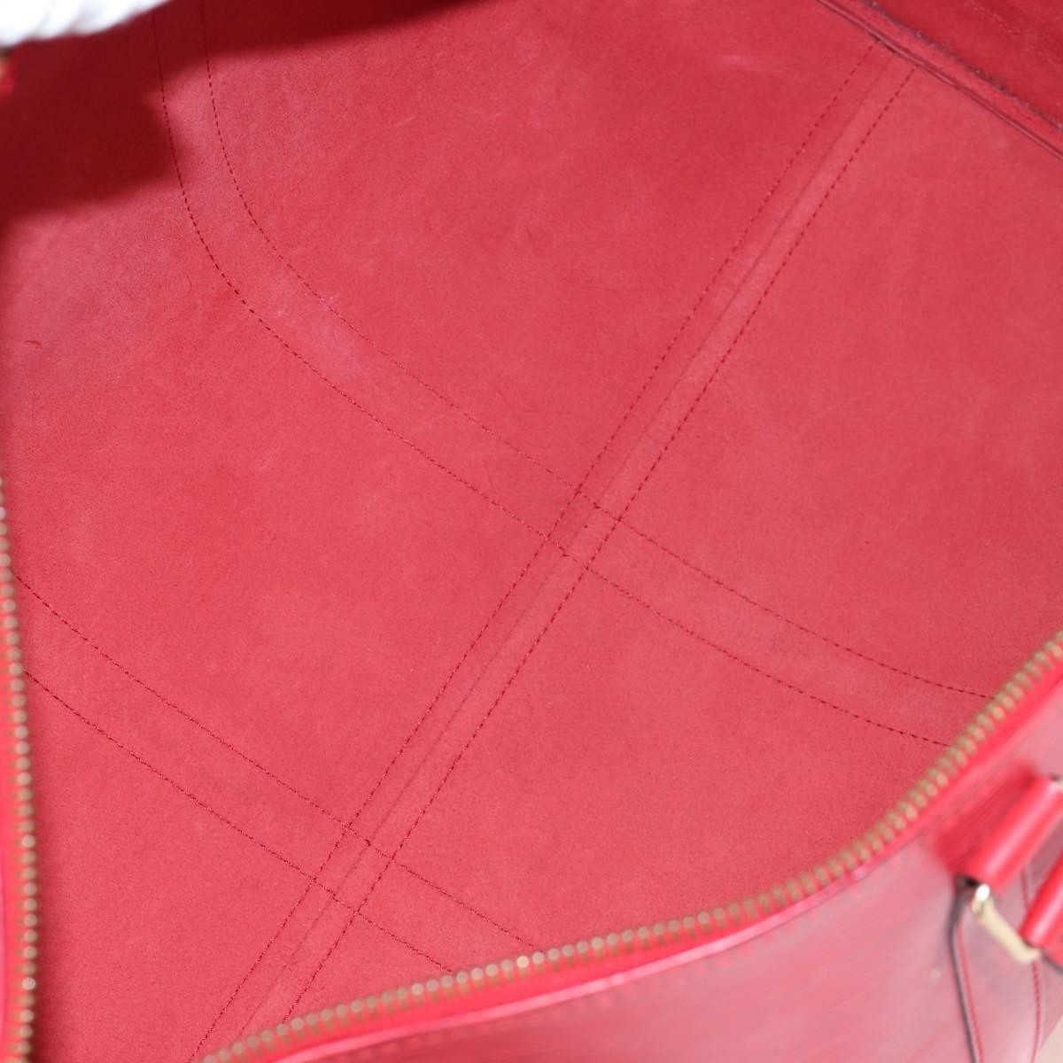 Louis Vuitton Keepall Epi, Red, Leather, Travel Bag