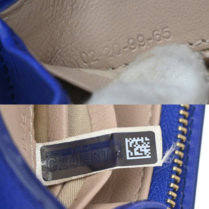 Chloe Aby Chain Leather, Blue, Leather, Shoulder Bag