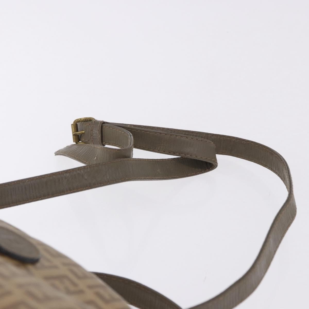Fendi Shoulder Zucchino Canvas, Beige, Canvas, Shoulder Bag