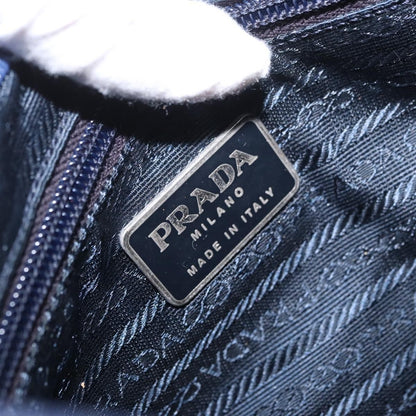 Prada Buckle Messenger Tessuto, Navy, Nylon, Handbag