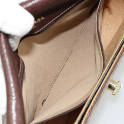 Balenciaga B. Shoulder Leather, Beige, Canvas, Shoulder Bag