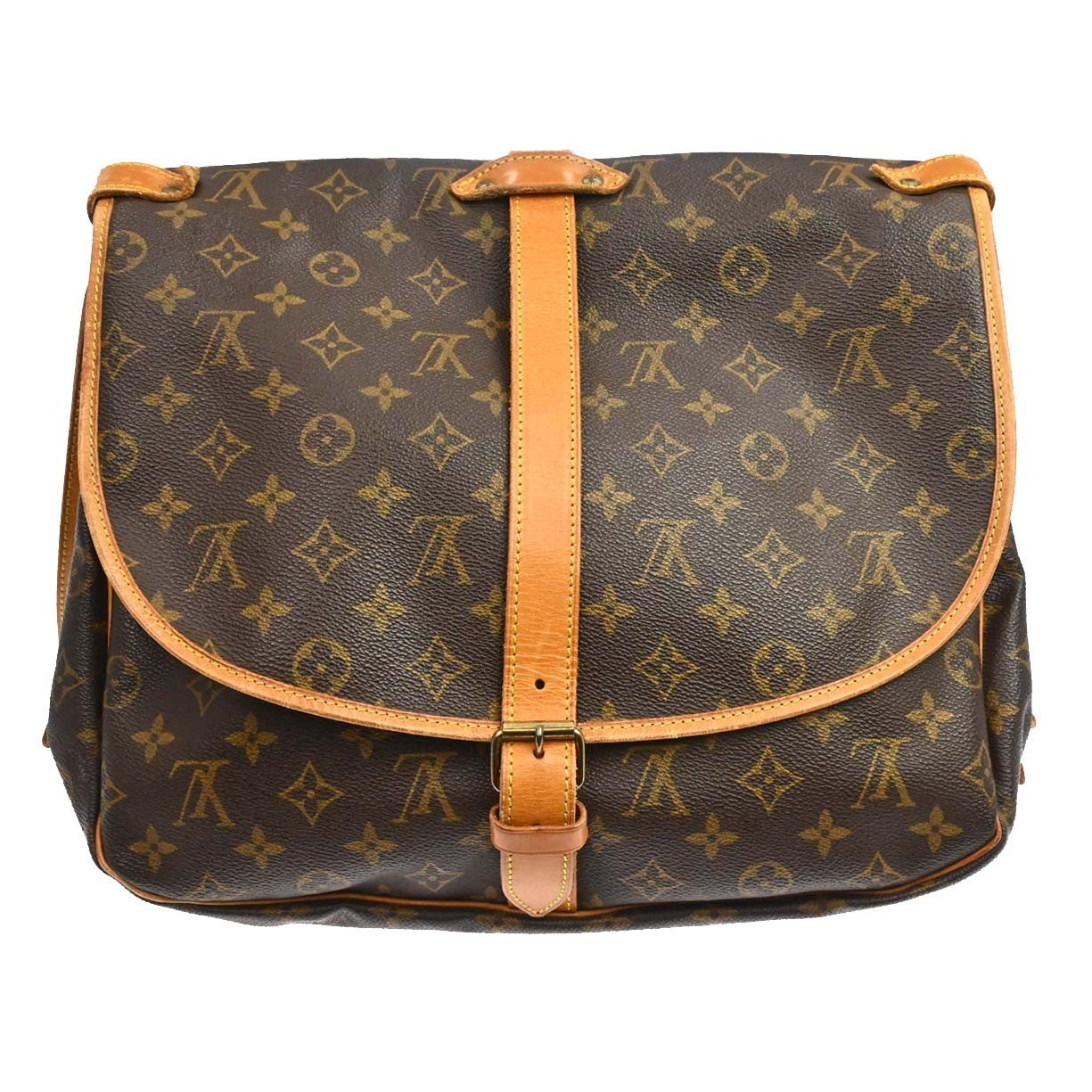 Louis Vuitton Saumur Monogram Canvas, Brown, Canvas, Shoulder Bag