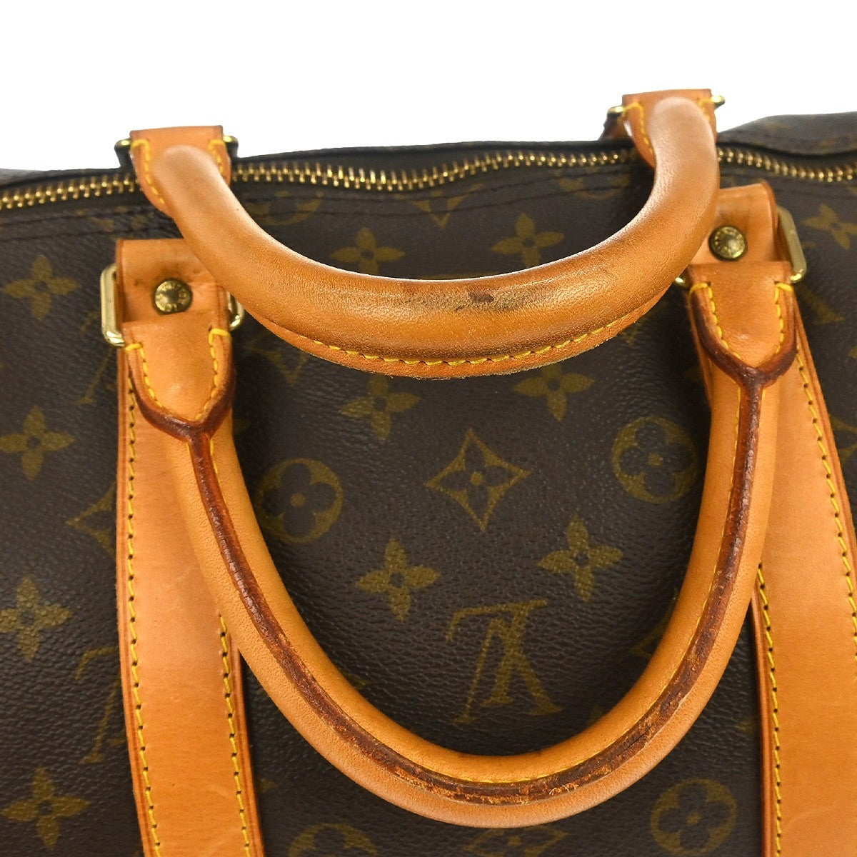 Louis Vuitton Keepall Monogram, Brown, Canvas, Travel Bag