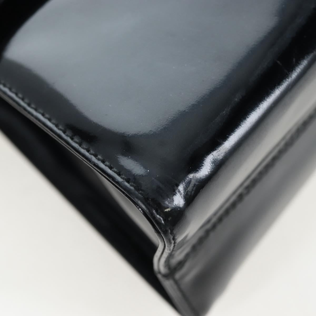 Salvatore Ferragamo Vala Patent Leather, Black, Patent Leather, Shoulder Bag