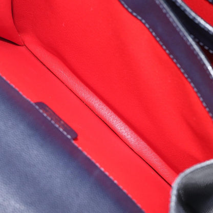 Celine Handbag Leather, Navy, Leather, Handbag