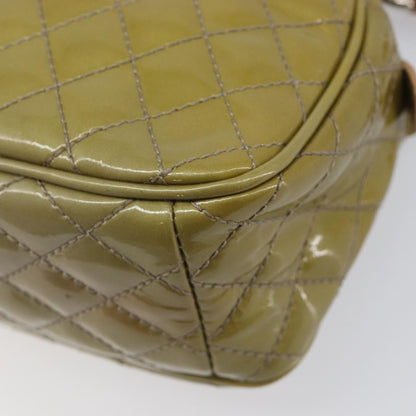 Salvatore Ferragamo Vala Patent Leather, Green, Patent Leather, Shoulder Bag