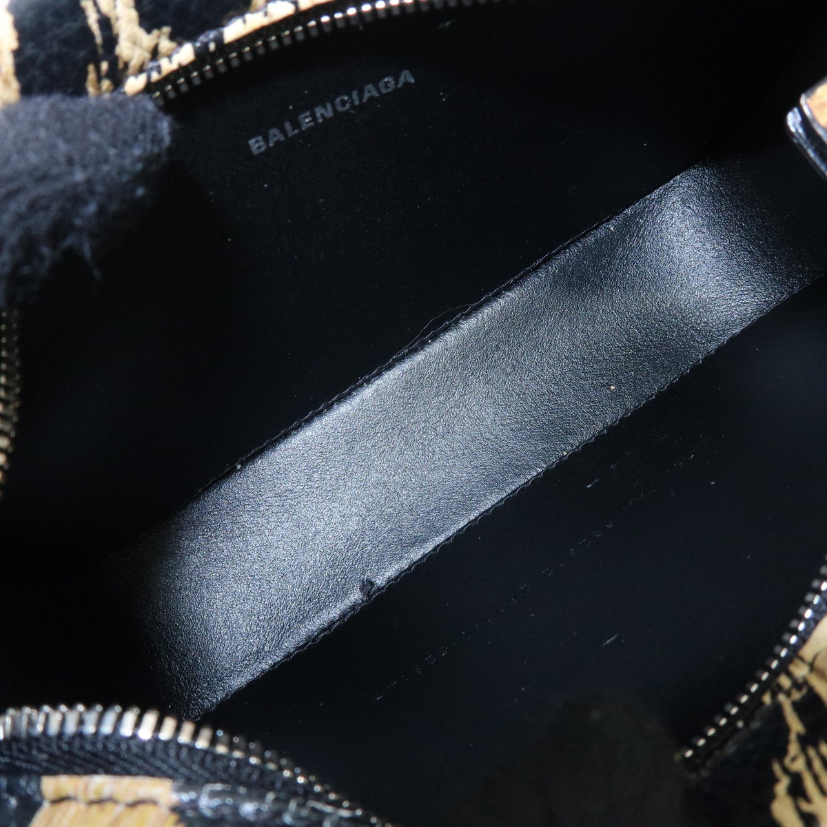 Balenciaga Everyday Camera Printed Leather, Brown, Leather, Handbag