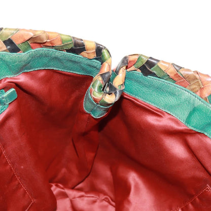 Miu Miu Chain Handle Pleated Leather, Multicolour, Leather, Handbag