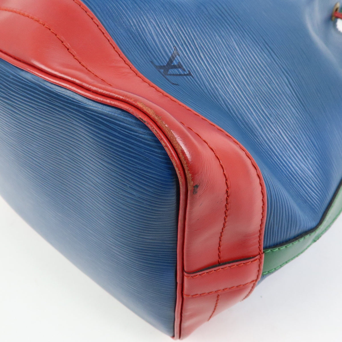Louis Vuitton Tricolor Noe Epi Leather, Blue, Leather, Handbag
