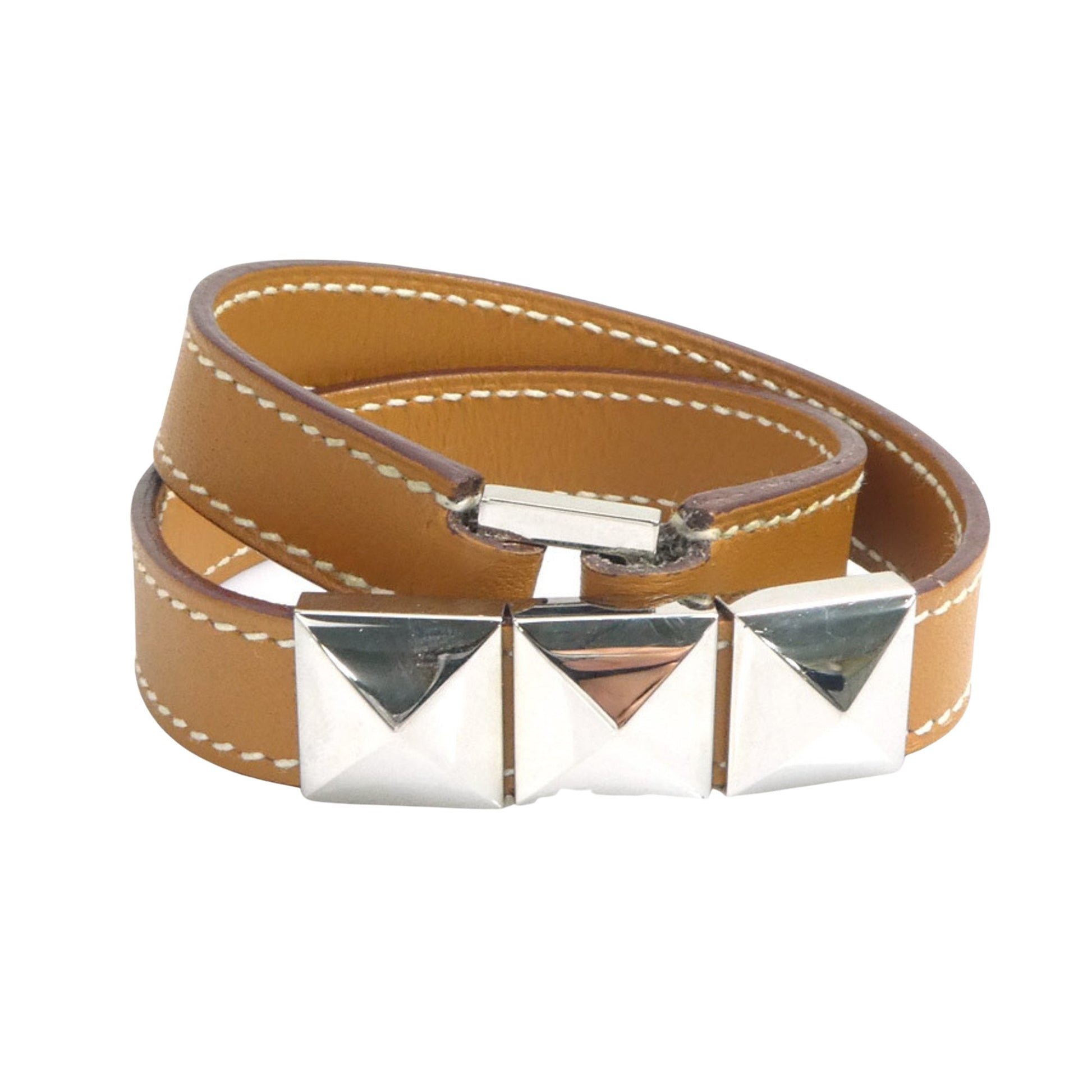 Hermès Medor, Brown, Leather, bracelet