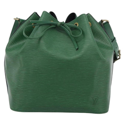 Louis Vuitton Petit Noe Epi Leather, Green, Leather, Handbag