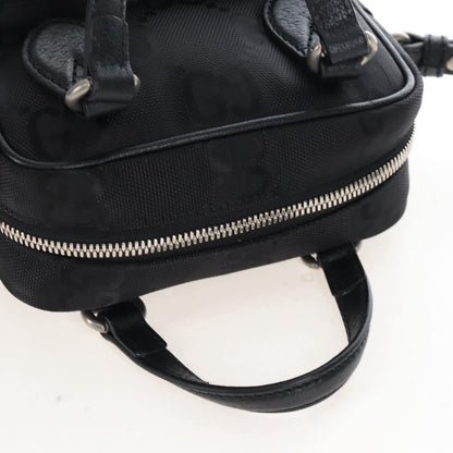 Gucci Off the Grid Messenger GG Econyl, Black, Canvas, Handbag
