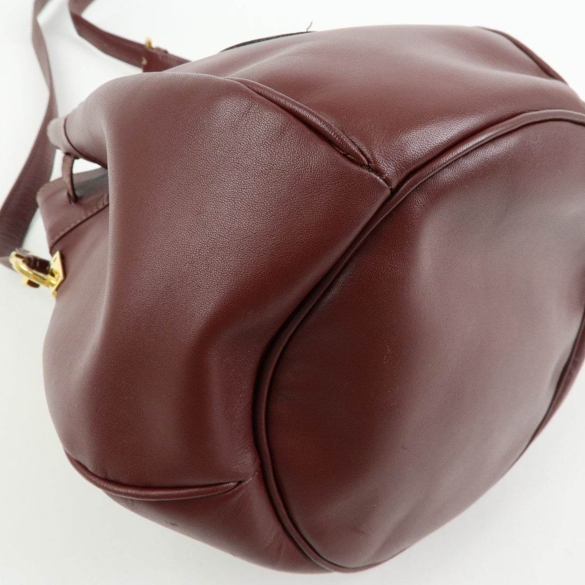 Cartier Must de Cartier Leather, Burgundy, Leather, Shoulder Bag