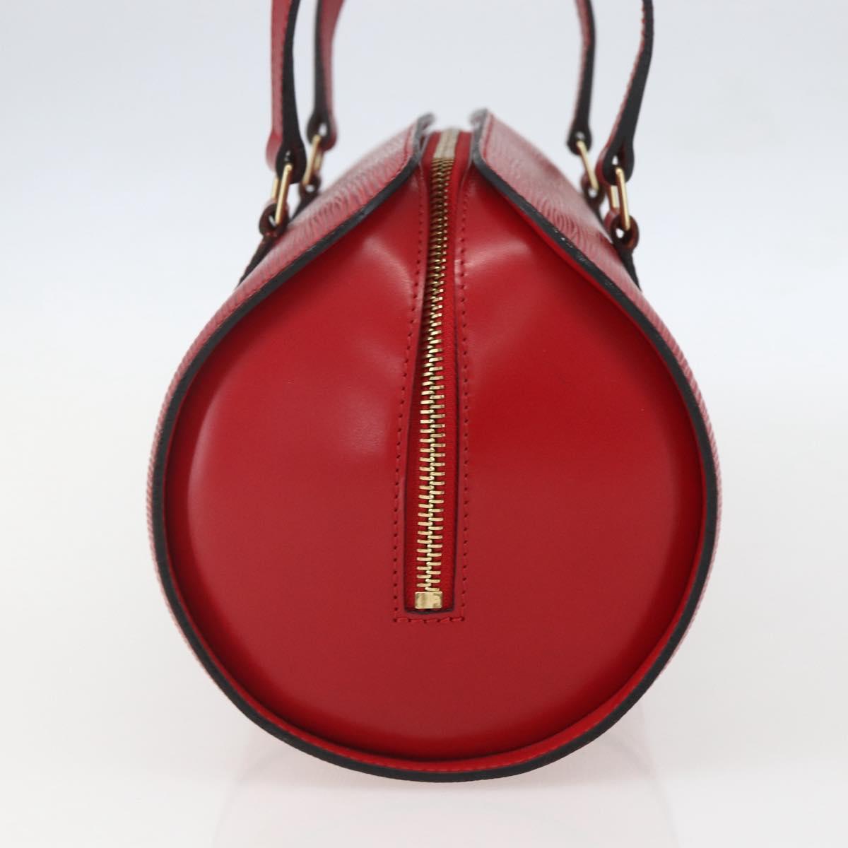 Louis Vuitton Soufflot Handbag Epi Leather, RED, LEATHER, Handbag