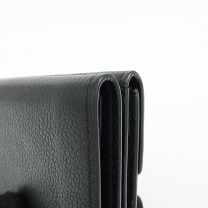 Louis Vuitton Lockmini Leather, Black, Leather, Wallet
