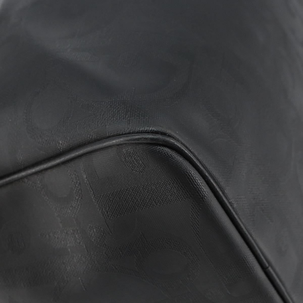 Christian Dior Vintage Trotter Boston Canvas, Black, Canvas, Travel Bag