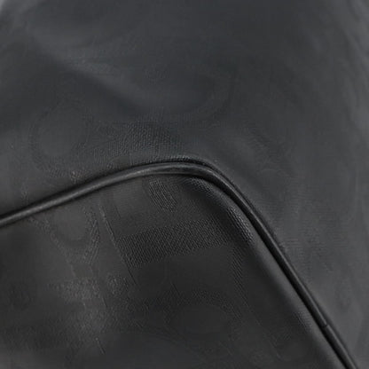 Christian Dior Vintage Trotter Boston Canvas, Black, Canvas, Travel Bag