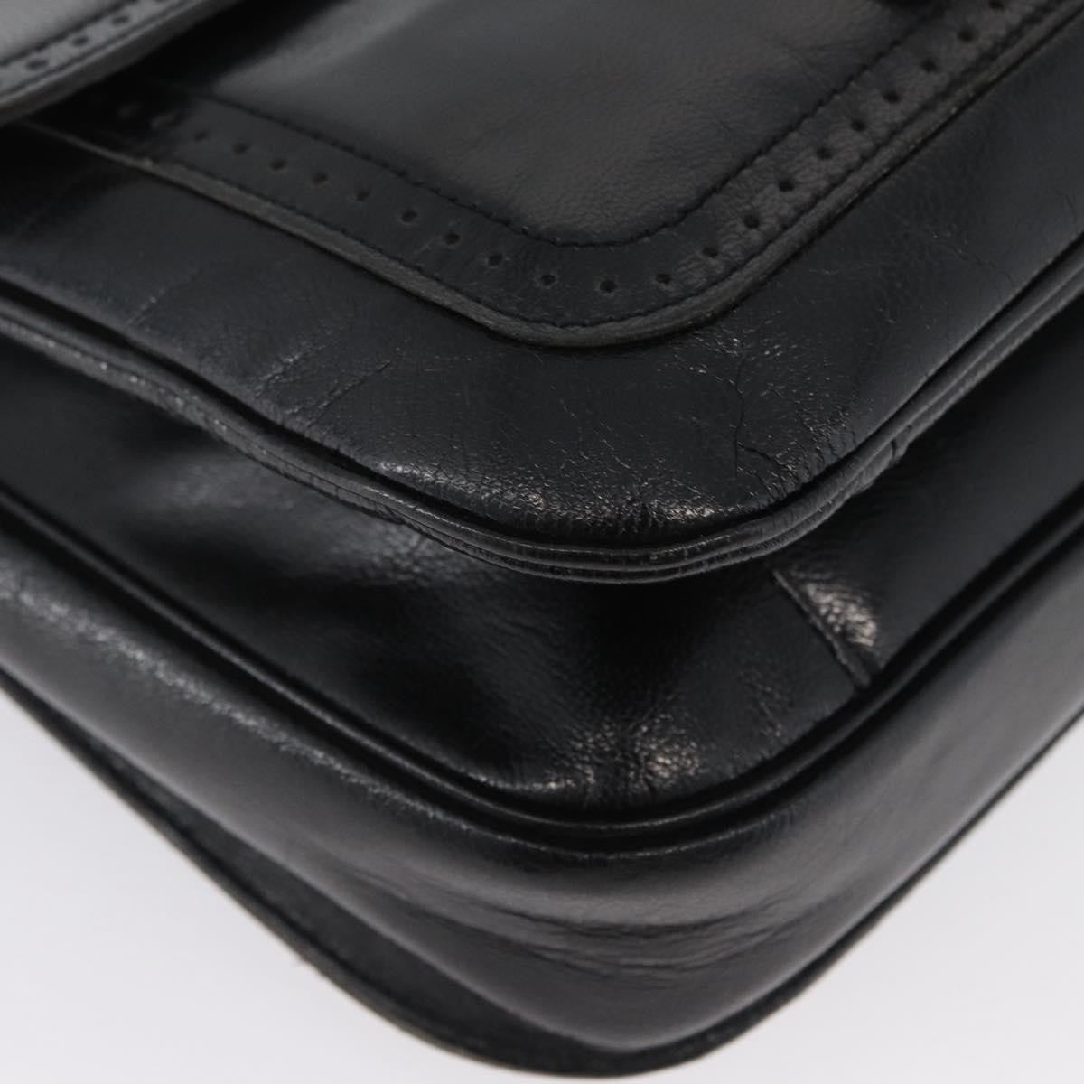 Saint Laurent Vintage Leather, Black, Leather, Shoulder Bag