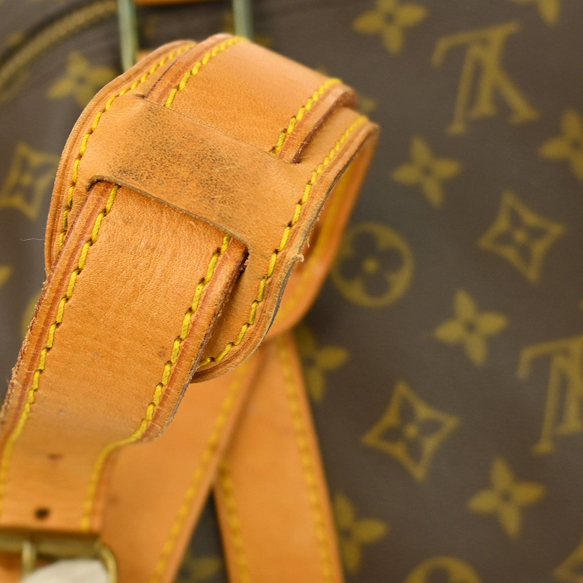 Louis Vuitton Keepall Bandoulière Monogram, Brown, Canvas, Travel Bag