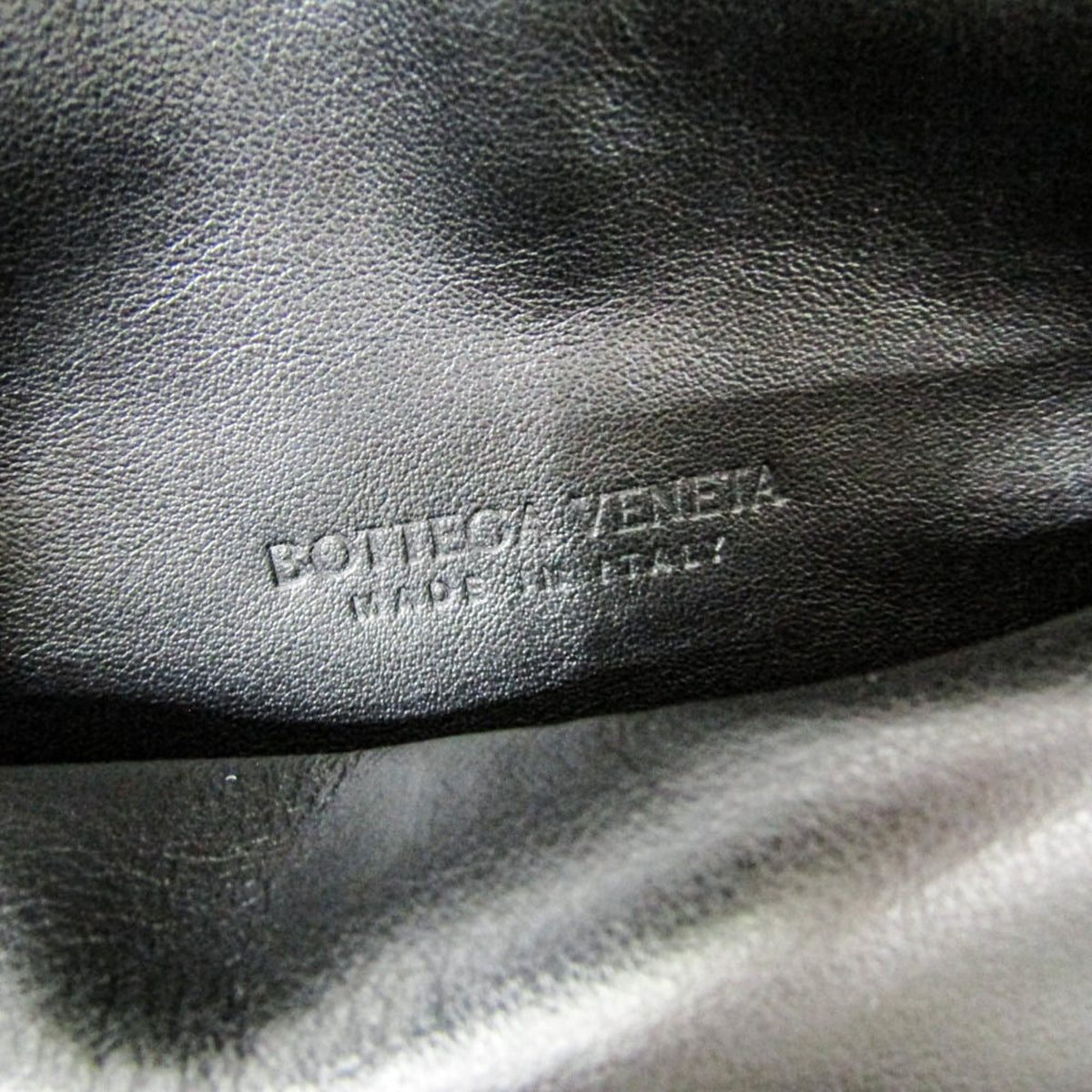 Bottega Veneta BV Trine Fold Clutch Leather, Black, Leather, Clutch