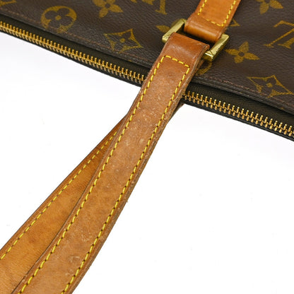 Louis Vuitton Cabas Mezzo Monogram Canvas, Brown, Canvas, Shoulder Bag