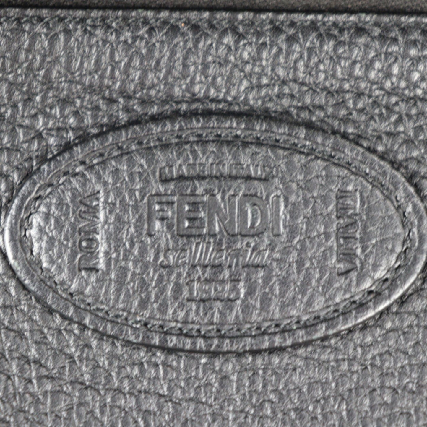 Fendi By The Way, Black, Leather, briefcase