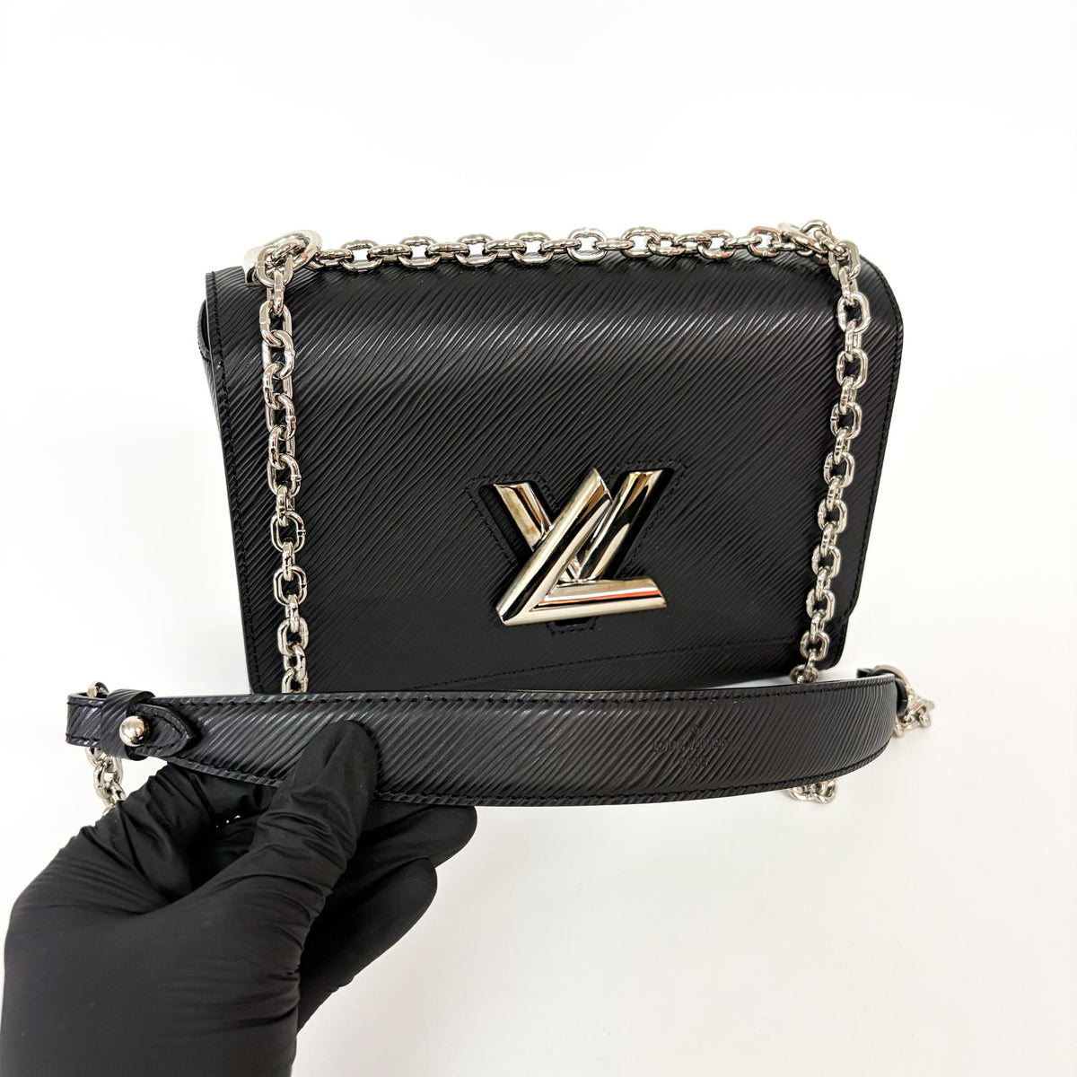 Louis Vuitton Twist Epi Leather, Black, Leather, Handbag