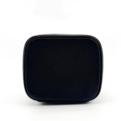 Chanel Vintage Timeless Cosmetic Case Caviar, Black, Leather, Clutch