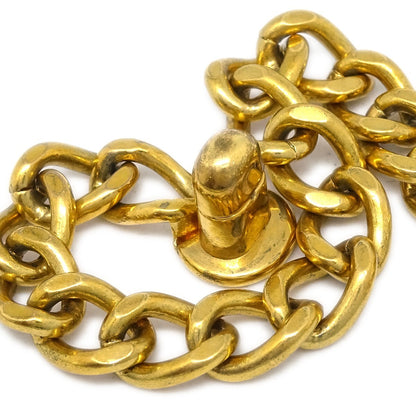 Chanel Vintage CC Turnlock Chain Metal, Gold, Gold Plated, Bracelet