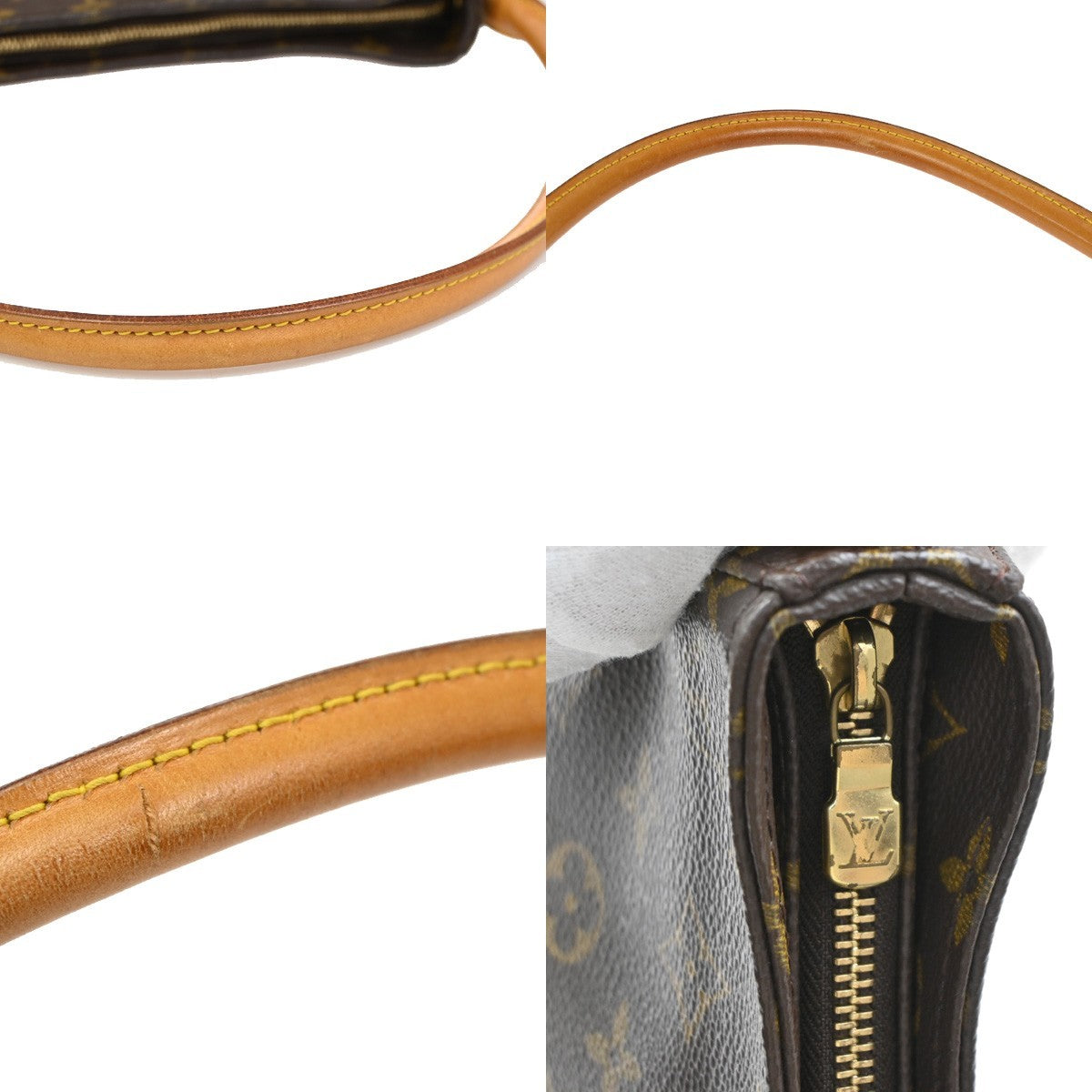 Louis Vuitton Looping Monogram Canvas, Brown, Canvas, Handbag