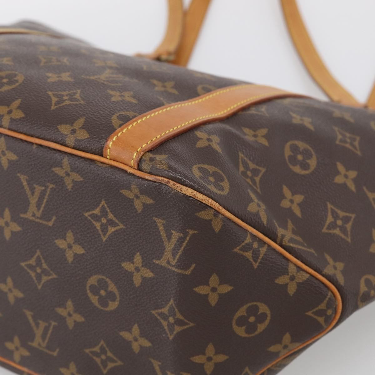 Louis Vuitton Shopping Sac Monogram Canvas, Brown, Canvas, Handbag