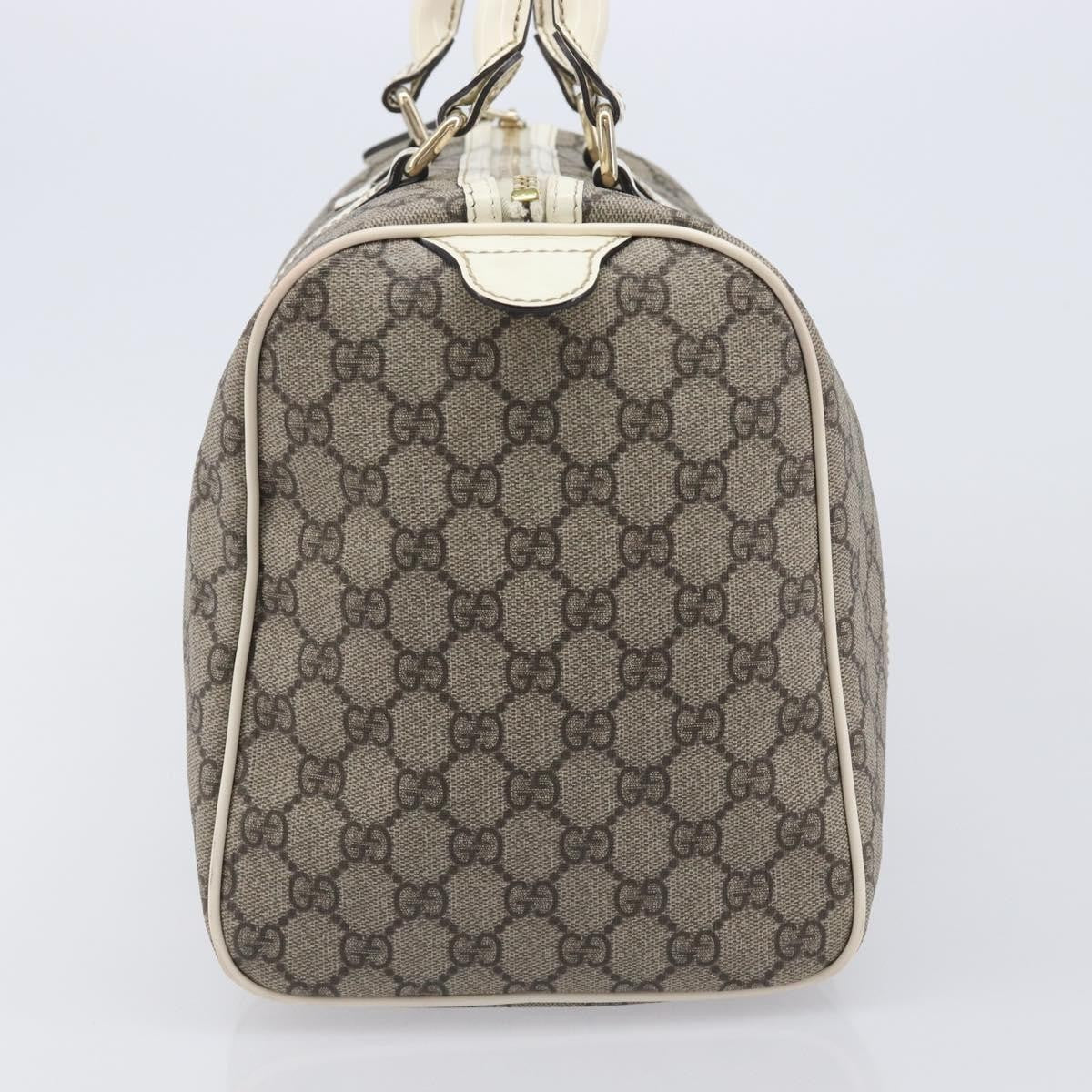 Gucci Joy Boston GG Coated Canvas, Beige, PVC, Handbag