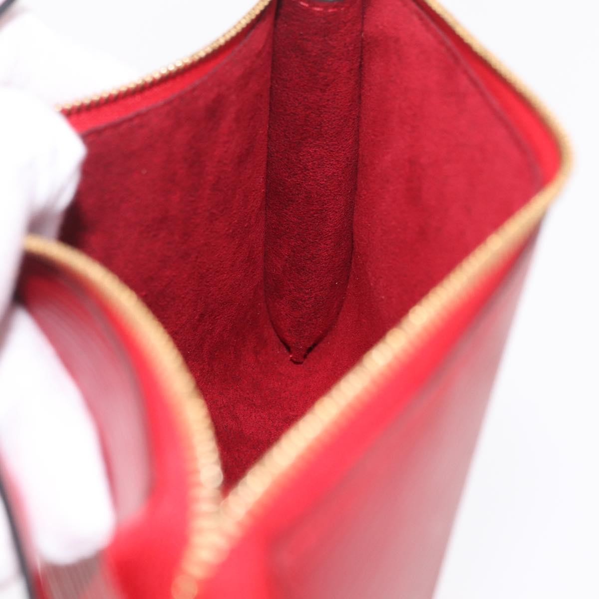 Louis Vuitton Pochette Accessoires Epi Leather, Red, Leather, Clutch