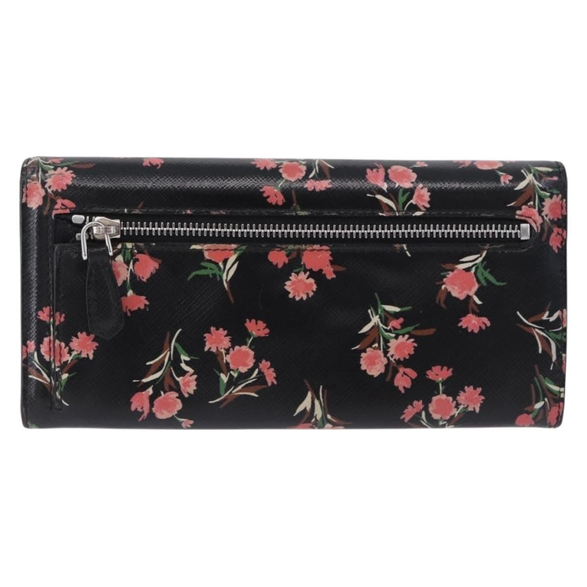 Prada Saffiano Leather, Black, Leather, Wallet