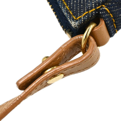 Christian Dior Vintage Saddle Denim, Navy, Denim, Handbag