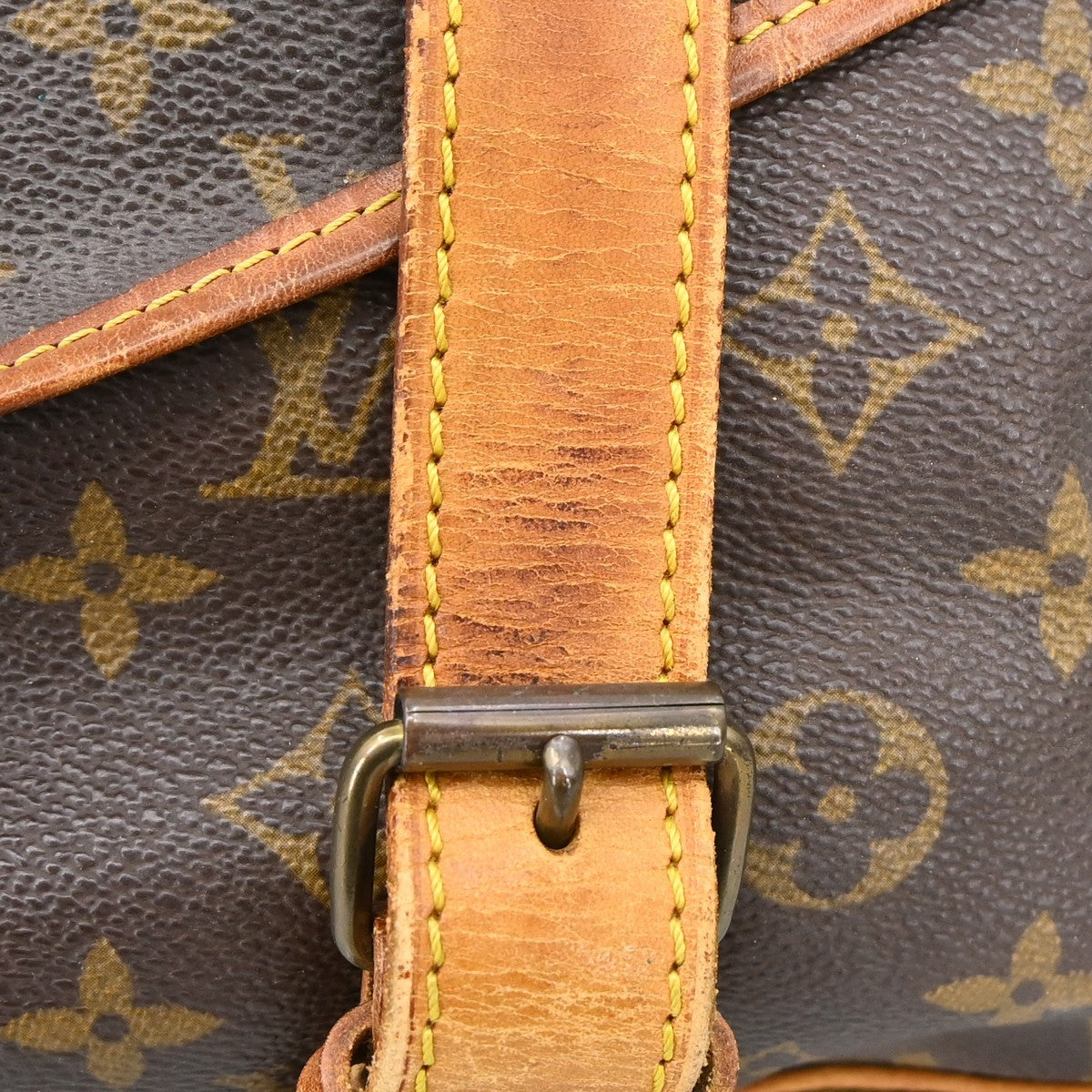 Louis Vuitton Saumur Monogram, Brown, Canvas, Shoulder Bag