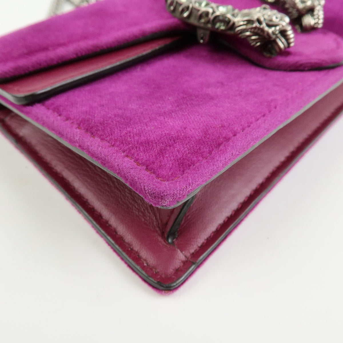 Gucci Dionysus Velvet, Purple, Velvet, Handbag