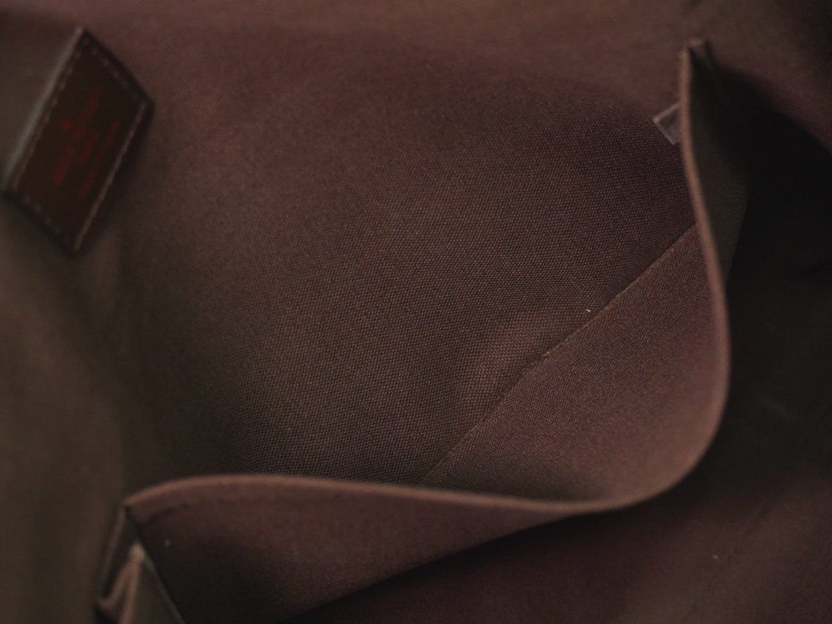 Louis Vuitton Brooklyn Damier Ebene, Brown, Canvas, Shoulder Bag