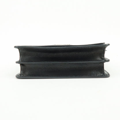 Prada Wallet on Strap City Calfskin, Black, Leather, Crossbody Bag