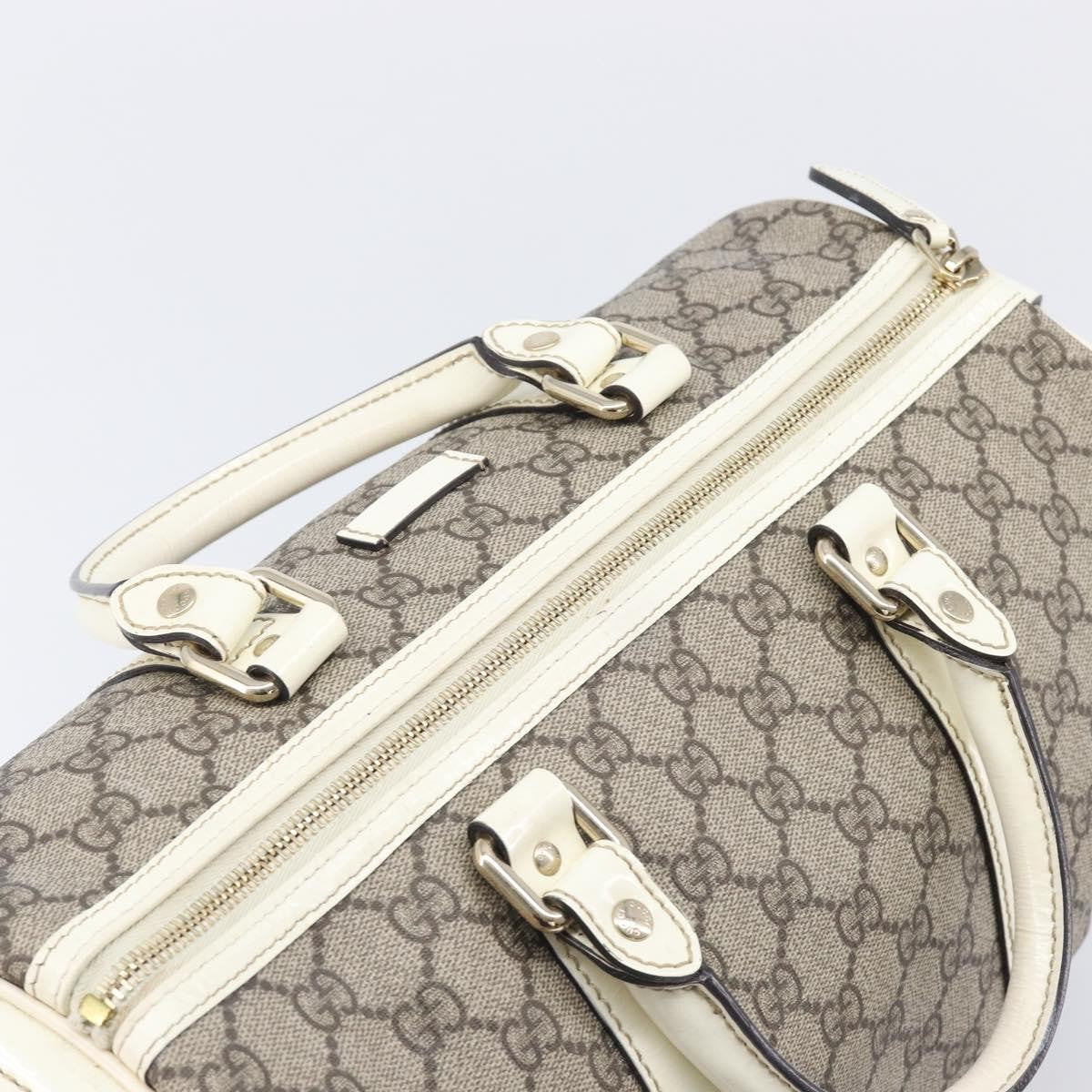 Gucci Joy Boston GG Coated Canvas, Beige, PVC, Handbag
