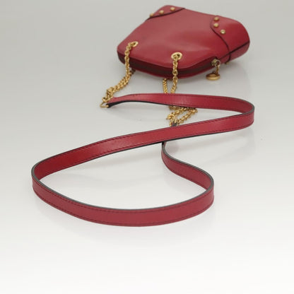 Celine Vintage Leather, Red, Leather, Shoulder Bag
