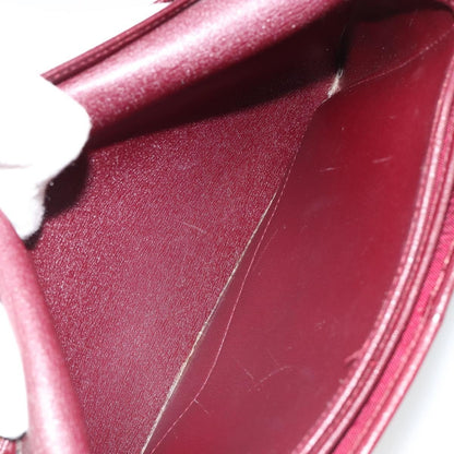 Christian Dior Shoulder Leather, Burgundy, Leather, Shoulder Bag
