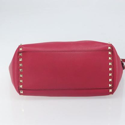 Valentino Garavani Rockstud Tote Rigid Leather, Pink, Leather, Tote Bag