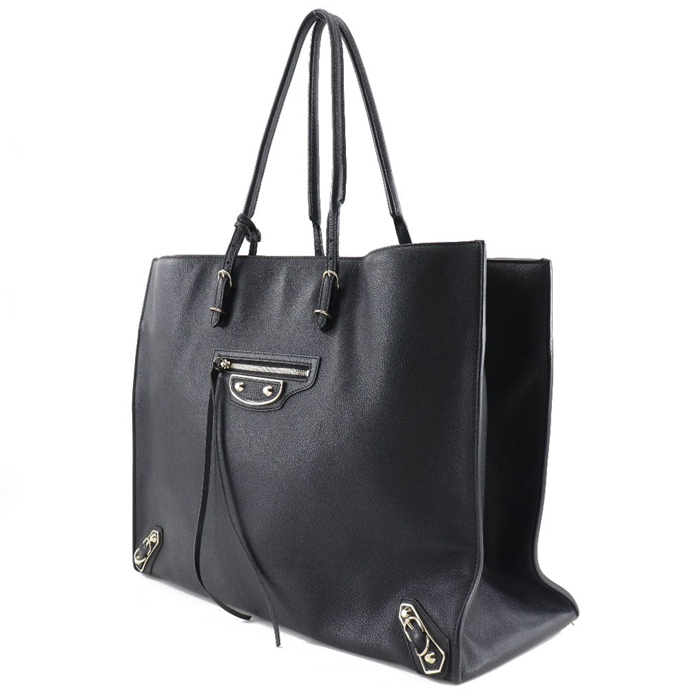 Balenciaga Papier, Black, Leather, tote