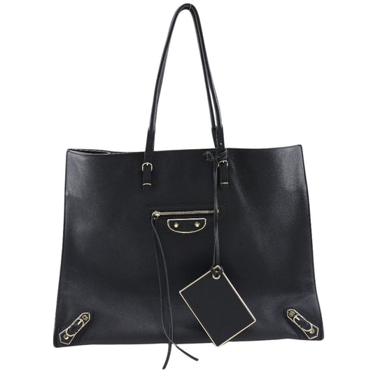 Balenciaga Papier, Black, Leather, tote