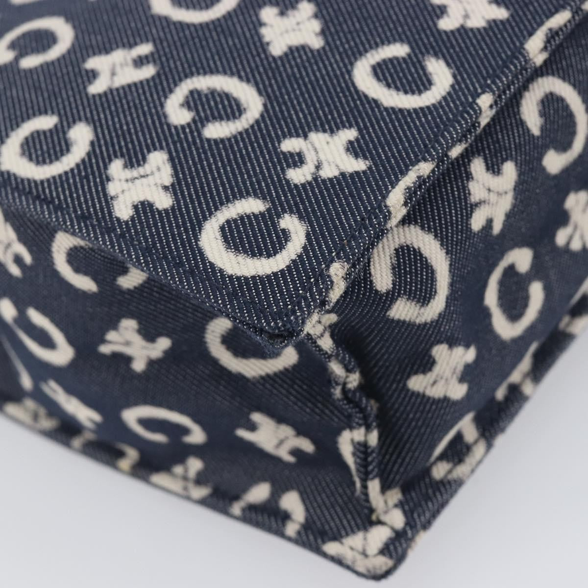 Celine C Macadam Canvas, Navy, Canvas, Handbag