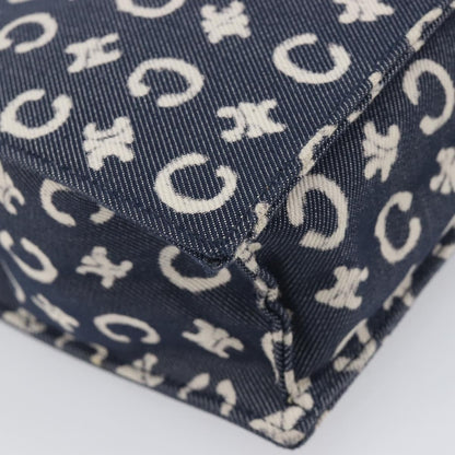 Celine C Macadam Canvas, Navy, Canvas, Handbag