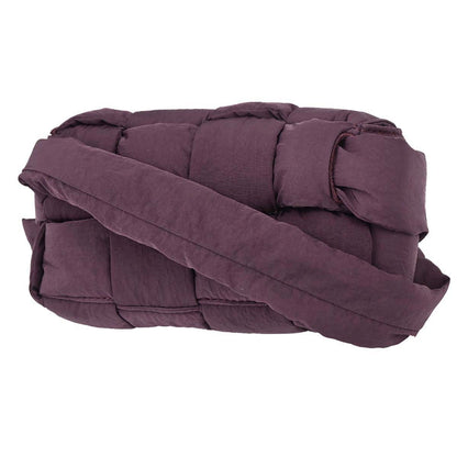 Bottega Veneta Padded Tech Cassette Intrecciato Nylon, Purple, Nylon, Shoulder Bag