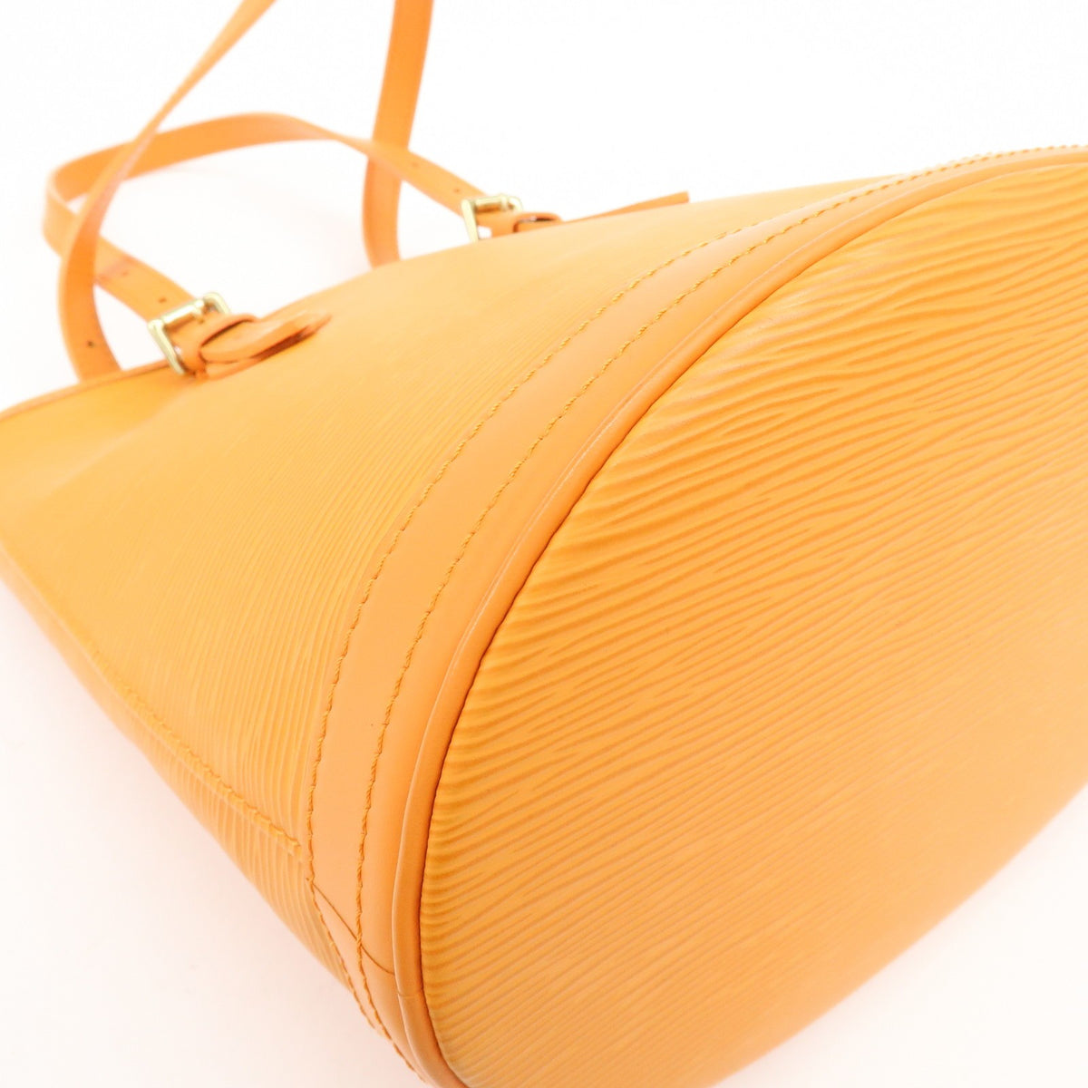 Louis Vuitton Petit Bucket Epi Leather, Orange, Leather, Handbag